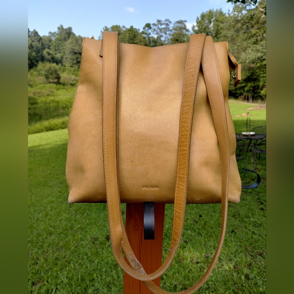 Picard Minimalist Genuine Natural Leather Tote Bag